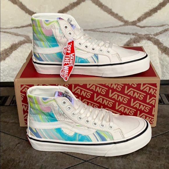 •VANS SK8-Hi 138 DECON RESIN SWIRL Marshmallow WMNS - Picture 1 of 16